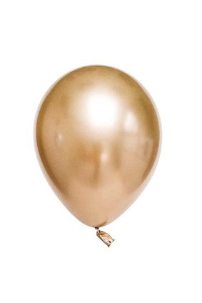 Baskılı ve Düz Balon Parlak Altın Krom Boyalı Balon