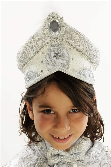 Pelerin Şapkaları Murat Beyaz Gümüş Prens Sünnet Şapkası