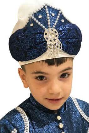 Şehzade ModelleriEmin Taşlı Lacivert Şehzade Sünnet Kıyafeti
